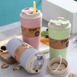 Wevi thân thiện với môi phân hủy sinh học sợi tre ly cà phê dùng một lần với thiết kế tối giản và nắp cho cắm trại - Product Image 4