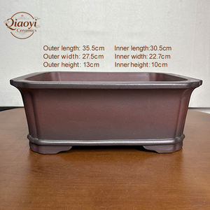 Vasi per Fiori Grandi in Argilla <span class=keywords><strong>Viola</strong></span> Creativa di Yixing, Vaso per Bonsai Non Smaltato, Rettangolare Irregolare, per Uso Domestico e Decorazione <span class=keywords><strong>Giardino</strong></span> - Product Image 3