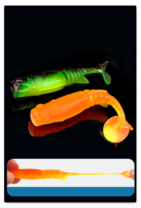 Señuelos de Pesca Suaves en <span class=keywords><strong>4</strong></span> Colores, 55mm 65mm 1.7g 2.8g, Señuelo Artificial Flotante de TPE para Pescar Lubina y Pez Mandarín - Product Image 5