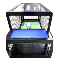 Matériel de jeu de football de table pour deux joueurs, activité interactive parent-enfant, accessoires de compétition, métal, pour intérieur