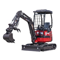 Rhinoceros XN18 1T 1 7T 2T 2 5T Jardin hydraulique sur chenilles 360 Micro Digger Small Bagger Compact Escavator Mini digger nouveau utilisé