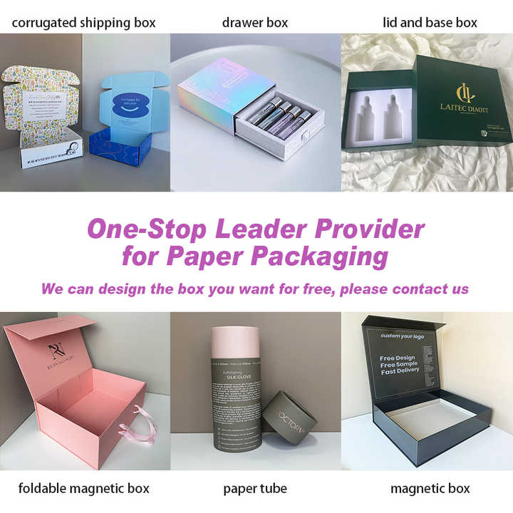Custom Lid and Base Box Rigid Cardboard Paper Packaging Gift Box Luxury ...