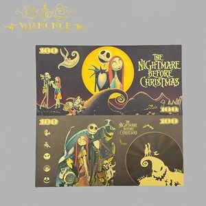 5 видов американских банкнот на Рождество, красивые аниме-банкноты с позолотой 24k для подарков - Product Image 6