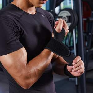 Deportes Fitness Neopreno Venta al por mayor Deportes Suministro de fábrica Correa de muñeca ajustable Muñequera de neopreno para entrenamiento - Product Image 4