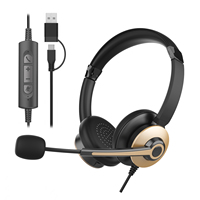 Nouveau Casque Filaire USB Anti-Bruit avec Microphone 2026