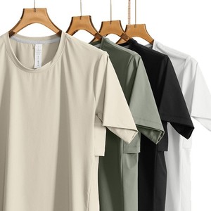 Camiseta Deportiva para <span class=keywords><strong>Hombre</strong></span>, Cuello Redondo, Tejido <span class=keywords><strong>de</strong></span> Punto, 100% Poliéster, Transpirable, <span class=keywords><strong>de</strong></span> Secado Rápido, con Logotipo Reflectante Personalizado - Product Image 1