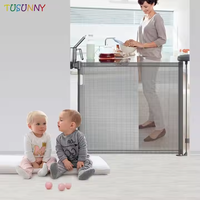Barrière de sécurité extra large pour enfants et animaux de compagnie Barrière de sécurité rétractable pour bébé Barrière pour animaux de compagnie Barrière d'escalier de sécurité pour enfants en maille