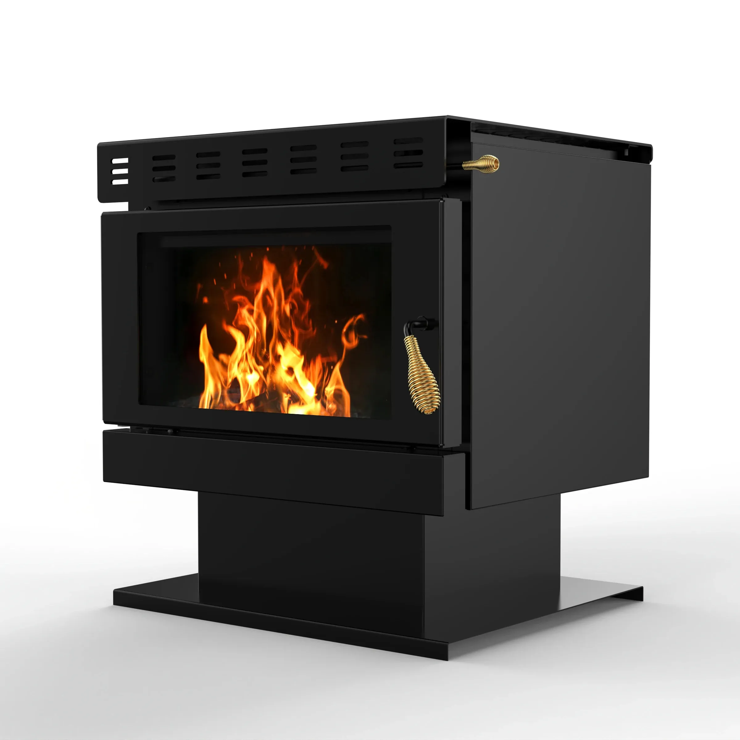 R1201a बेहतर गुणवत्ता मुक्त अमेरिकी शैली बड़े लौ प्रभाव लकड़ी जलाने वाली चिमनी 1290 वर्ग. फीट.