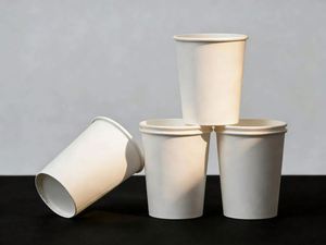 Gobelets en carton jetables à paroi simple, blancs, sans logo, 12 oz, écologiques, pour le thé à emporter, vente en gros, fabriqués en usine - Product Image 5