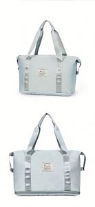 Bolsa de Viaje Plegable Personalizable, Bolsa de Gran Capacidad para Mujer, Portátil, para Viajes Cortos, con Compartimentos Secos y Húmedos, de Hombro - Product Image 2