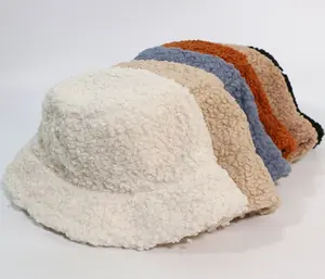 Осенне-зимняя пушистая шляпа из берберского меха шерпа из искусственного меха