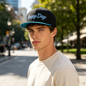 Casquette de baseball personnalisée à visière plate pour hommes et femmes, brodée, réglable, pour l'extérieur - Product Image 6