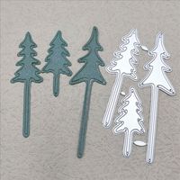 3 matrices de découpe pour sapin de Noël, style européen, matrices de gaufrage DIY, moules en acier au carbone, scrapbooking et décoration intérieure