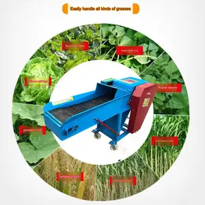 Forage chopper with automatic feeder Agricultural and fodder animal chaff cutter machine farm use silage cow feed grass chaff