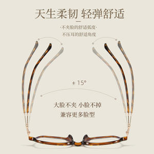 Monturas de Gafas para Mujer, Rectangulares, Lentes de Resina TR90, Anti Luz Azul, para Miopía, Estudiantes, Origen Danyang - Product Image 1