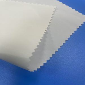 100% poliéster Piel de melocotón sin melocotón para mujer vestido de alta densidad peso plano opaco Semi opaco 2/1 tela de sarga - Product Image 2