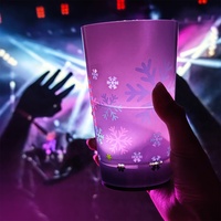 Gobelets lumineux LED pour Halloween, gobelets à bière en plastique lumineux activés par l'eau pour bar, fête, Noël