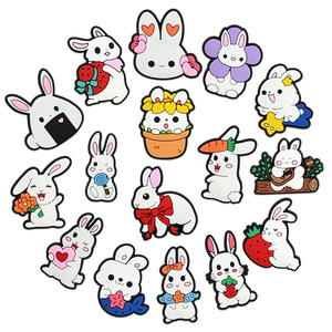 Fournitures de Pâques, breloques de chaussures en forme de lapin, promotion, cadeau, souvenir de Pâques, décoration de chaussures en forme de lapin, breloques de chaussures en forme de lapin pour le jour de Pâques - Product Image 1
