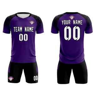 Ensembles d'entraînement de football classiques personnalisés de couleur violette pour adultes/enfants - Product Image 2