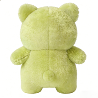 Adorable Ours en Peluche Vert en Gros, Peluche Ours Mignon avec Bavoir Avocat, Peluche Ours Avocat Personnalisée Mignonne et Rembourrée