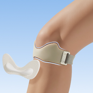 Venta al por mayor: 1 unidad de cinturón elástico para rótula, correas de rodilla, almohadilla deportiva engrosada, soporte cómodo para correr, equipo de senderismo. - Product Image 1