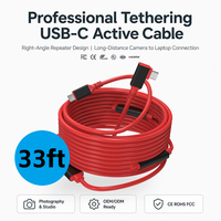 10M 5Gbps USB Tip C Uzatma Tekrarlayıcı Kablosu 90 Derece 33ft Düşük Gecikmeli Esnek TPE Endüstriyel Tıbbi Ekipman Toptan OEM