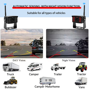 7 inch không dây RV sao lưu hệ thống <span class=keywords><strong>camera</strong></span> 1080P HD <span class=keywords><strong>monitor</strong></span> ip69k không thấm nước cho xe tải/Trailer/Pickup tầm nhìn ban đêm & CE chứng nhận - Product Image 6