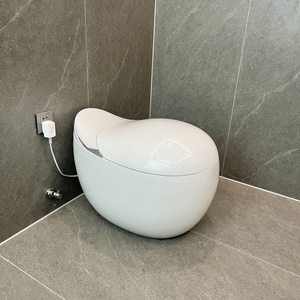 Mới đến thông minh trứng hình nhà vệ sinh tự động điều khiển từ xa inodoro phòng tắm điện tử nhà vệ sinh thông minh WC S-trap mô hình thoát nước - Product Image 4