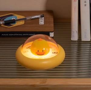 Nuova piccola anatra carina a forma di UFO Touch Control atmosfera camera <span class=keywords><strong>da</strong></span> letto calda luce sognante notte notte lampada portatile per bambini - Product Image 4
