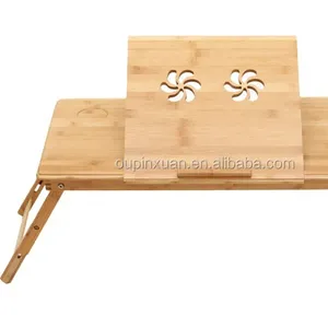 Стол для ноутбука из натурального бамбука, дешевая мебель для кровати