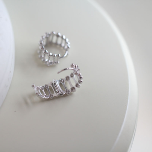 Boucles d'oreilles créoles GOLDtutu 3 mm, unisexes, plaquées or, argent 925, légères, décontractées/sportives, pour mariage, fabriquées en Chine - Product Image 3