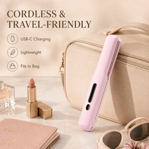 Plancha y Rizador de Pelo 2 en 1 Inalámbrico, con Revestimiento Cerámico, Calentamiento Rápido, Portátil para Viajes - Product Image 5