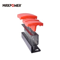 MAXPOWER – jeu de clés à tête sphérique hexagonale de haute qualité, 10 pièces, CRV à bras Long, Durable et utile