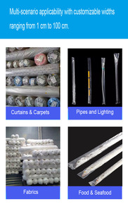 Rotolo di Tubi in LDPE Trasparente Personalizzato, <span class=keywords><strong>Sacchetti</strong></span> di Imballaggio in Plastica Termosaldabili e Impermeabili per Uso Industriale e Alimentare - Product Image 6