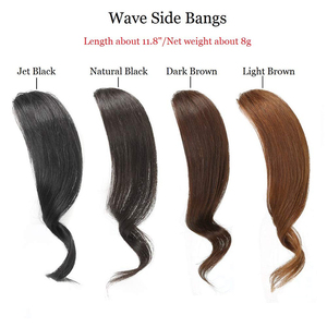 <span class=keywords><strong>Frange</strong></span> française à clipser, extensions de cheveux naturels avec <span class=keywords><strong>frange</strong></span> latérale dégradée pour femmes, blond foncé - Product Image 1