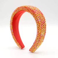 Serre-tête de luxe en diamant pour femme, bandeau de mode scintillant avec strass en cristal, vente en gros