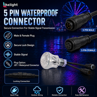 Lumière de pixel cabochon RGB 18 LED 60 mm DC24V UCS2903 IP67 étanche SMD5050 pour manèges de parcs d'attractions et carnavals OEM