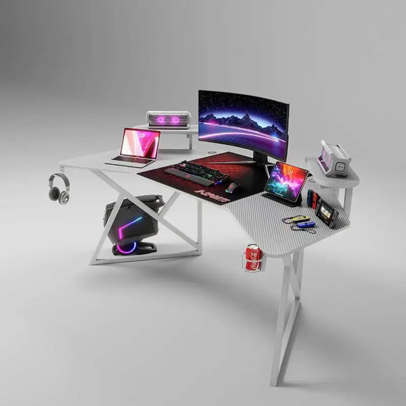 Işık lüks masa oyun İtalyan Minimalist masa ev Modern Minimalist rüzgar kayrak masaları oyun mobilya bilgisayar ekipmanları