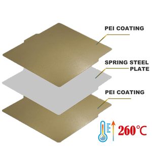 Placa de Construcción PEI para Impresora 3D Bamboo Lab X1/X1C/X1E/P1P/P1S/A1, 257x257mm, Lámina de Acero Texturizada de Doble Cara - Product Image 4