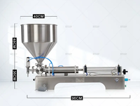 Machine de remplissage semi-automatique pour confiture, sauce salade, crème, sauce tomate, miel, sauce aux haricots sucrés, confiture, pâte, beurre de cacahuète, liquide