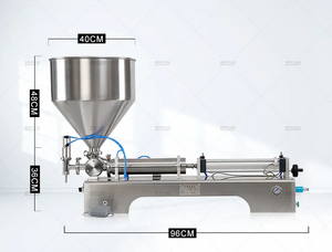 เครื่องบรรจุของเหลวแบบกึ่งอัตโนมัติสำหรับแยม น้ำสลัด ครีม ซอสมะเขือเทศ น้ำผึ้ง ซอสถั่วหวาน แยม ซอสเนยถั่ว - Product Image 5
