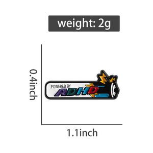 ADHD pil emaye Pin tarafından desteklenmektedir zihinsel sağlık bilinci nörogent gent broş yaka rozeti takı aksesuarları hediye arkadaş için - Product Image 6