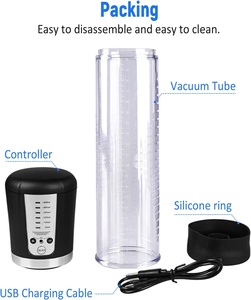 Bomba de Vacío Eléctrica para Agrandar el Pene con 5 Intensidades de Succión, Bomba de Extensión de Pene de Alto Vacío Automática Recargable - Product Image 5