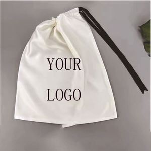 Bags Bulk <b>Drawstring</b> <b>Backpack</b> Satin String Cinch Bag for Gym Sports Party Short Trip Promotion Gift - Product Image 2