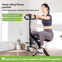 Máquina de equitación para entrenamiento de abdomen y piernas, máquina de ejercicio cardiovascular de bajo impacto para un entrenamiento de cuerpo completo