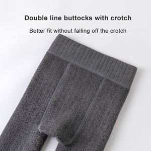 Medias <span class=keywords><strong>de</strong></span> una pieza cálidas <span class=keywords><strong>de</strong></span> invierno para niñas al por mayor, mallas térmicas con forro polar grueso, medias <span class=keywords><strong>de</strong></span> punto transpirables para niños - Product Image 4