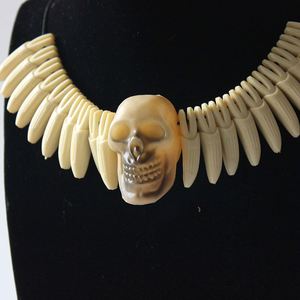 Collar de Colmillos de Esqueleto Animado, Accesorios para Fiestas de Halloween, Decoración para Hombre, Venta al por Mayor - Product Image 4