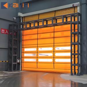 Grote Maat Fabrikant Op Maat Gemaakte Windbestendige Transparante Raam Industriële Hoge Snelheid Stapelen Pvc-Deur - Product Image 5