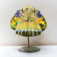 Chapeau de capitaine steampunk en strass à faible MOQ, chapeau de pirate avec logo personnalisé, idéal pour les fêtes steampunk et les foires à vapeur