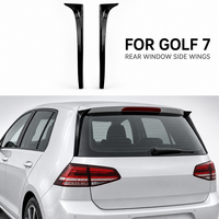 Kit de garnitures de spoiler latéral de pare-brise arrière en ABS noir brillant pour Golf 7 MK7 2013-2020